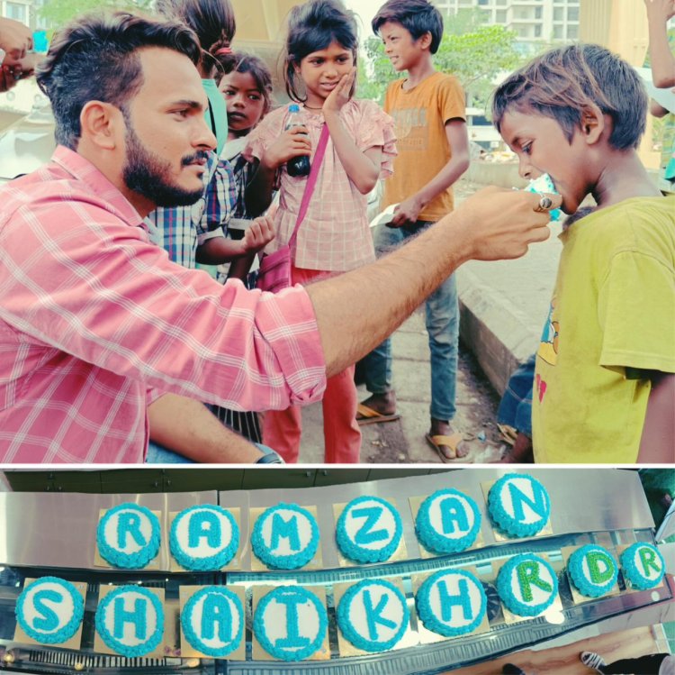 Hopemirror Foundation founder Ramzan Shaikh celebrated his birthday with kids from the slums.
