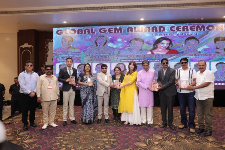 Anti Corruption Foundation of India and Tourism Department, J&K promote Jammu & Kashmir Tourism at Global Gem Award Function in Karnal, Haryana.