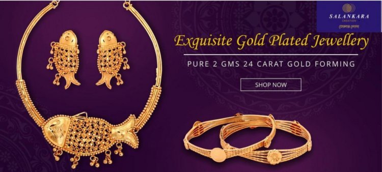 Sport The Golden Look With This Mesmerizing Collection of Gold-Plated Jewellery with Salankara Creation