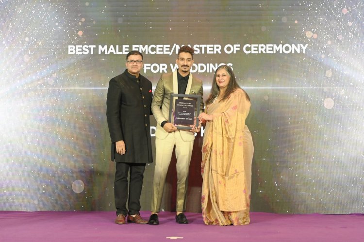 "Weddings ka Raj' once again proves grandeur. Bags the Best wedding anchor of the Country at Wedding Sutra Influencer Awards.