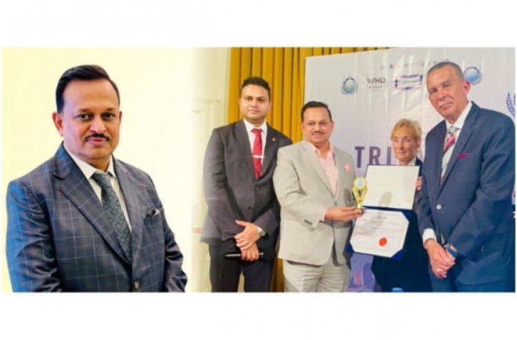 Ramesh Awasthi Gets Felicitated in London With The ‘Global Humanitarian Award 2022