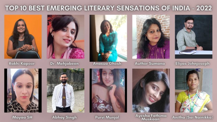 Top 10 best emerging literary sensations of India - 2022