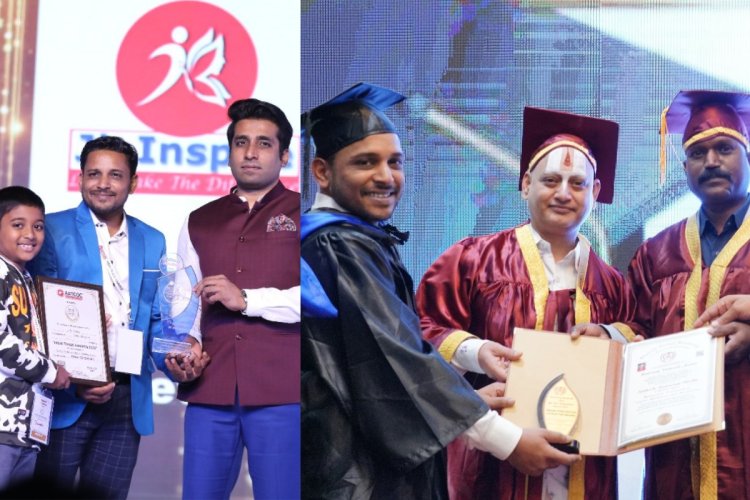 Jk Inspire -Udupi-CEO Sathish J Shetty Received Doctorate and Indian Trade Award For excellence in digital marketing