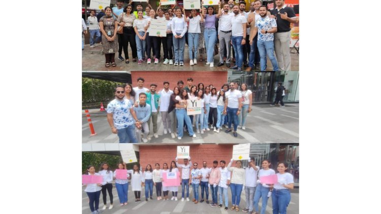 CII Young Indians Bengaluru Spreads Awareness on Road Safety and Climate Change at multiple locations in Bengaluru