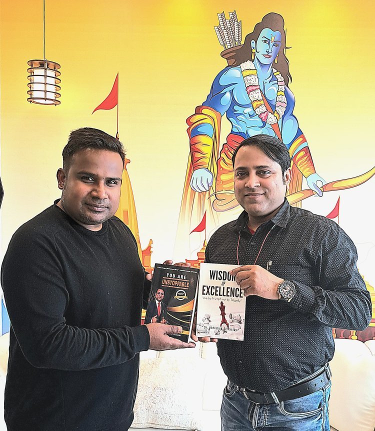 Sagar Sinha, India’s leading finance coach and top notch Influencer appreciates Dr. Abhishek Srivastav’s Books