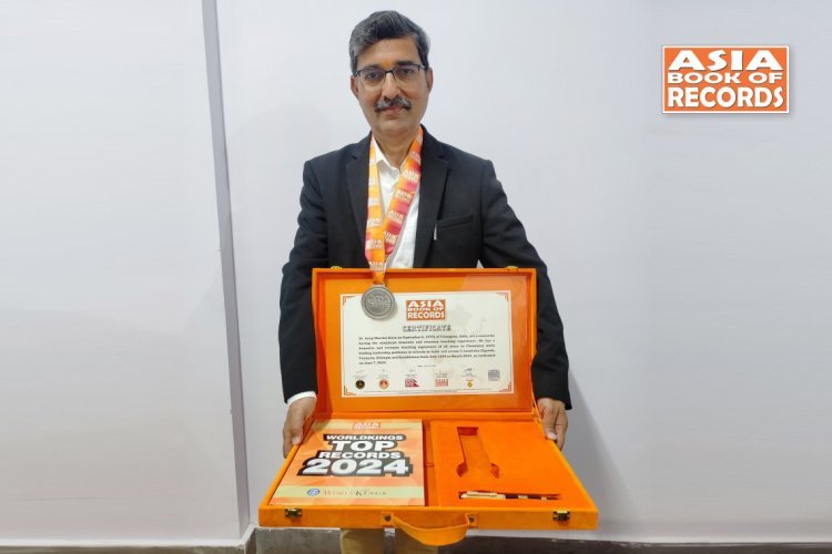 Dr. Anup Sharma Sets Record for Maximum Domestic and Overseas Teaching Experience in Asia Book of Records