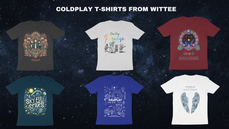 Get Ready for Coldplay's Music of the Spheres Concert in India with Wittee’s Exclusive T-Shirts