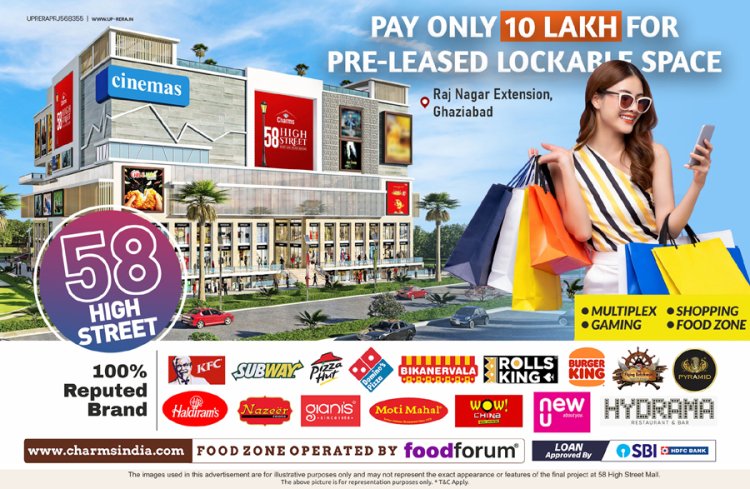 Invest in 58 High Street: A Landmark Commercial Hub by Charms India