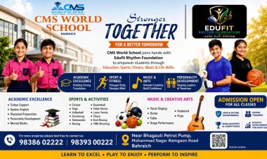 CMS World School Bahraich Partners with EDUFIT RHYTHM FOUNDATION to Introduce a Modern Holistic Student Development Program