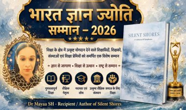 Another National : Mayaa SH Wins "Bharat Gyaan Jyoti Samman 2026",  Inks Her New Book " Silent Shores"...
