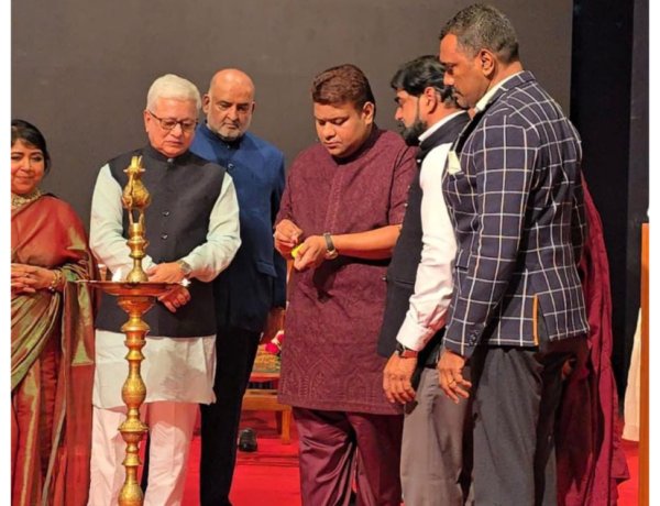 Social Activist Dr. Binu Varghese Honoured with National Excellence Award by Maharashtra Governor Jishnu Dev Varma