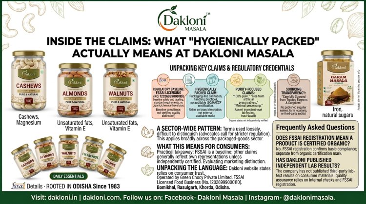 Inside the Claims: What "Hygienically Packed" Actually Means at Dakloni Masala